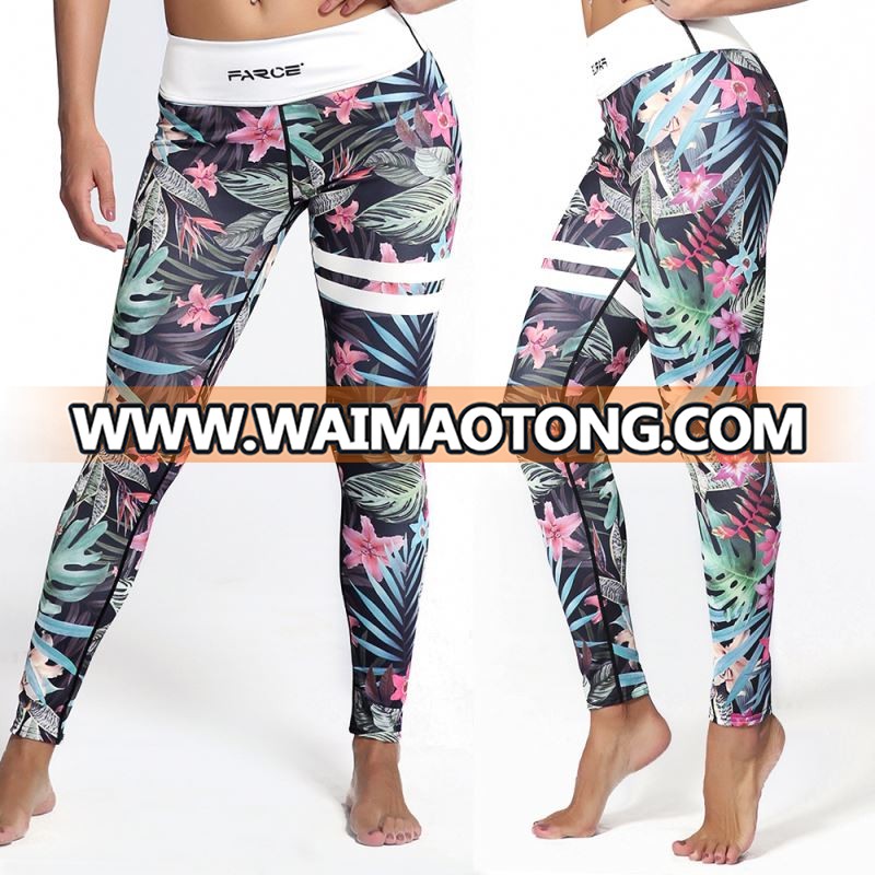 Custom sexy girls wearing custom fitness wear cycling pants womens yoga pants